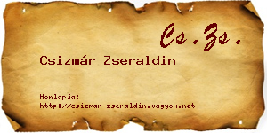 Csizmár Zseraldin névjegykártya